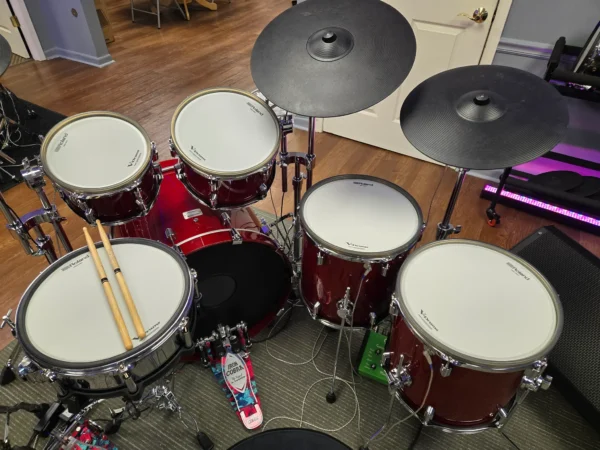 Roland VAD716 Electronic Drum Kit Gloss Cherry Used