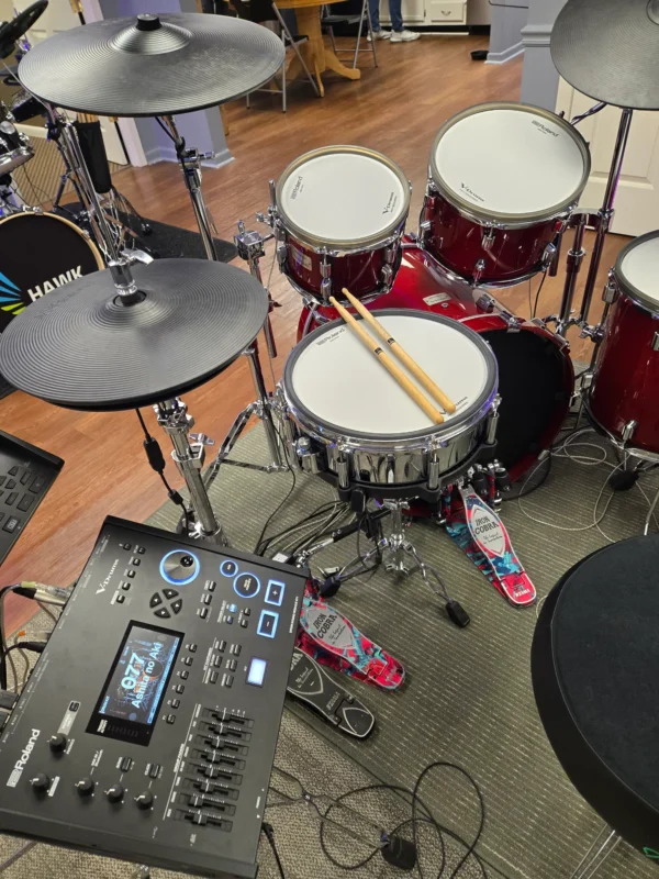 Roland VAD716 Electronic Drum Kit Gloss Cherry Used